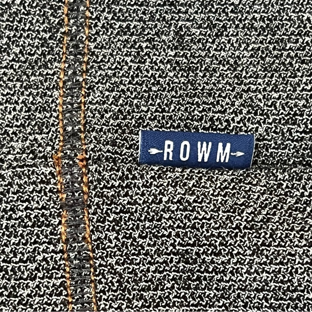 ROWM 1/4 Zip Charcoal Pullover With Copper Colored Stitching. XXL EUC - Picture 8 of 13